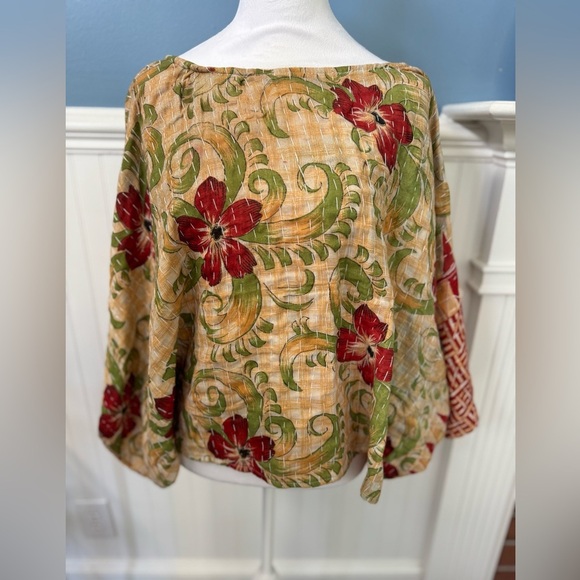 Wevez Tops - NWT Wevez Kantha Stitch Patchwork Top ~ Stunning! OSFM